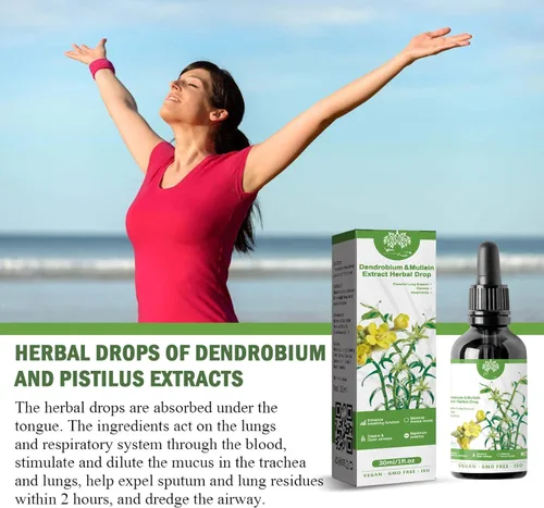 Miniatura 7 de Clearbreath Dendrobium & Mullein Extract – Potente apoyo pulmonar, gotas de aliento claro a base de hierbas, extracto de gordolobo de dendrobium 2