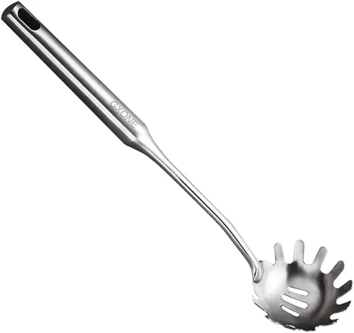 Miniatura 9 de Wok - Espátula de acero inoxidable, espátula ancha de metal con mango largo hueco, utensilios de wok, plata/14.7 pulgadas