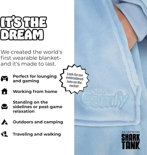 Miniatura 2 de THE COMFY Dream Squishmallows Oversized Wearable Blanket for Women and Kids, Ultrasoft Plush Light Microfiber Blankets