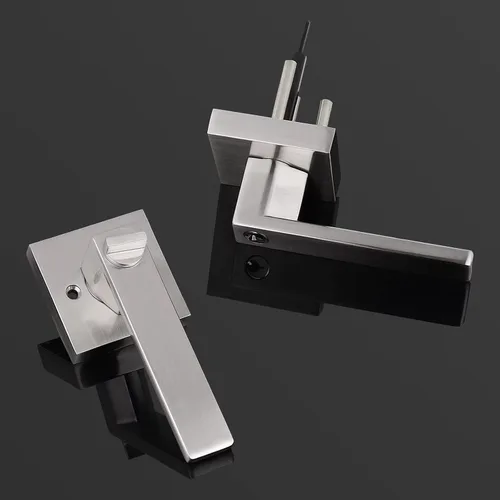 Miniatura 7 de Probrico - Paquete de 6 manijas de puerta para entrada de dormitorio interior, perillas de puerta con cerradura de una llave, entrada con llaves