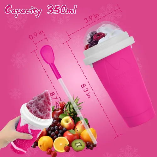 Miniatura 6 de Taza de Fabricante de Granizado, Tazas de Fabricante de Granizado DIY, Taza de Granizado Portátil para Jugos, Leche y Helado, Taza de Granizado
