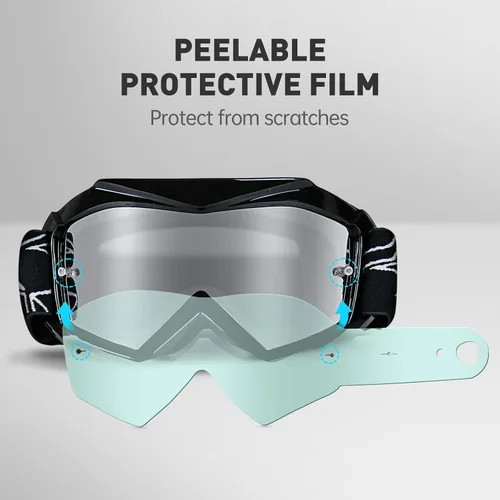Miniatura 3 de Gafas de Motocross para Niños y Jóvenes - Gafas Off Road para Bicicleta de Cross y Motocicleta MX con Lentes de Protección UV Antiempañamiento