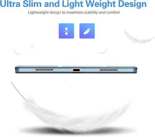 Miniatura 8 de ProCase Funda inteligente para iPad Pro de 12.9 2022/2021/2020/2018, carcasa rígida con soporte delgado para iPad Pro de 12.9 pulgadas, 6ª Celeste