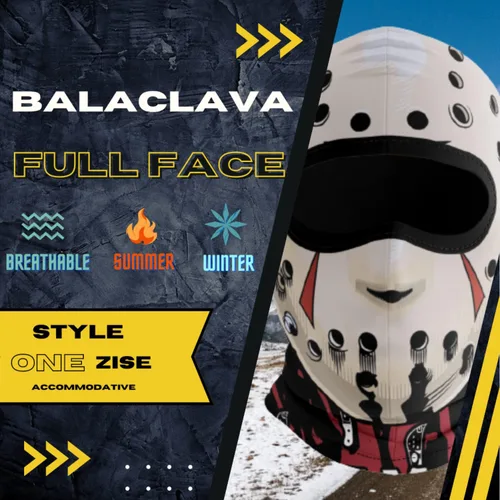 Miniatura 4 de Pasamontañas, máscara facial completa para hombres y mujeres, deportes al aire libre en verano e invierno, esquí, ciclismo, correr, motocicleta.