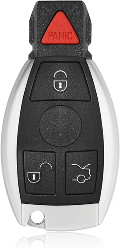 Repuesto para Mercedes Benz 1997-2016 All C CL E G GL ML R S Class Key Fob Control remoto IYZ3312 IYZ3317 315MHz 4 botones, negro