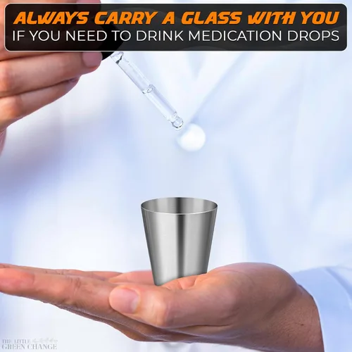 Miniatura 5 de Vasos de chupito de acero inoxidable de 1.0 fl oz/1 oz – Paquete de 15 vasos de chupito de metal irrompibles con elegante acabado pulido