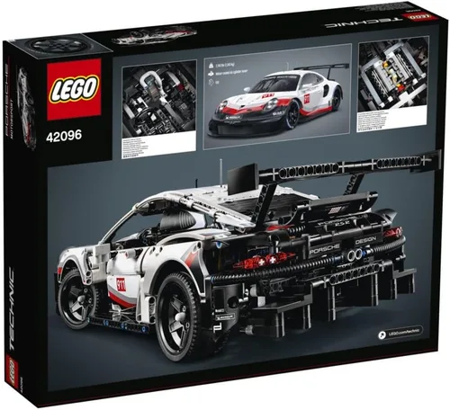 Miniatura 9 de Lego Technic Porsche 911 RSR Juego de construcción, modelo de coche realista, kit de construcción avanzada