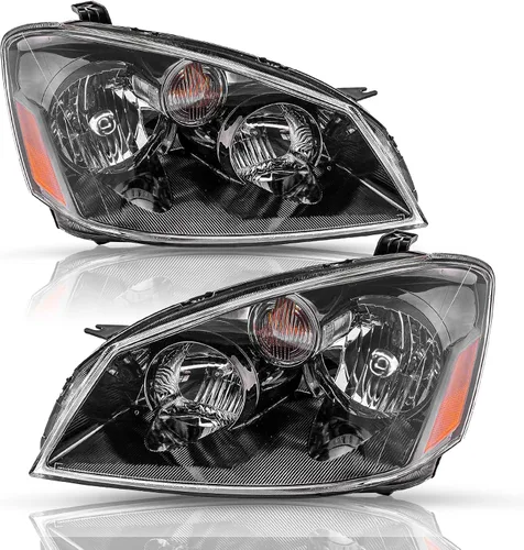 Miniatura 10 de TUSDAR Juego de montaje de faros delanteros para Nissan Altima 2005/2006 de 4 puertas sedán halógeno para lado del conductor y del pasajero