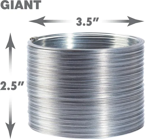 Miniatura 9 de Just Play - Paquete de 3 juguetes para ansiedad originales de la marca Slinky Surtido de juguetes de resorte de metal con 3 tamaños, juguete