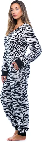 Miniatura 2 de Just Love - Pijama tipo enterizo para adultos con estampado de piel de animal