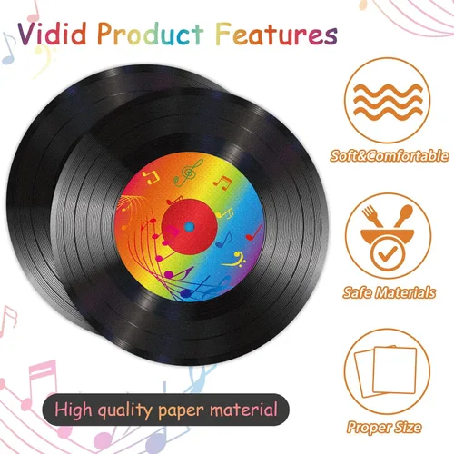 Miniatura 3 de 100 servilletas temáticas de vinilo con temática de los años 50, decoraciones para fiestas temáticas de los años 50, suministros de fiesta