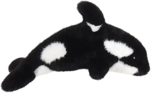 Miniatura 4 de Apricot Lamb Animales de peluche de orca asesina para niños, suaves y lindos juguetes de peluche para bebés niñas y niños, ballena asesina esponjosa