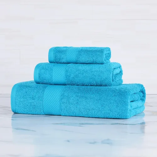 Miniatura 30 de SUPERIOR Kendell - Juego de 4 toallas de baño de algodón egipcio, absorbentes, para la ducha, artículos esenciales para el spa, toallas grandes