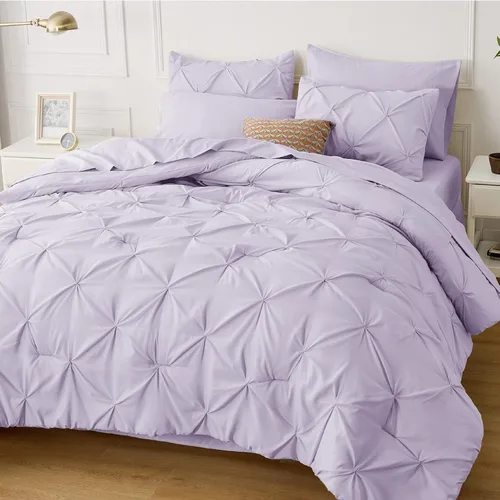 Miniatura 58 de Bedsure - Juego de edredón tamaño matrimonial verde azulado - Juego de ropa de cama tamaño matrimonial en una bolsa de 7 piezas, juego de cama 14