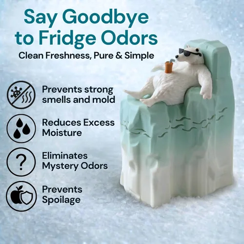 Miniatura 2 de Xforto Joe Snow - Desodorizador para nevera, absorbente de olores de bicarbonato de sodio, bicarbonato de sodio para refrigerador y congelador