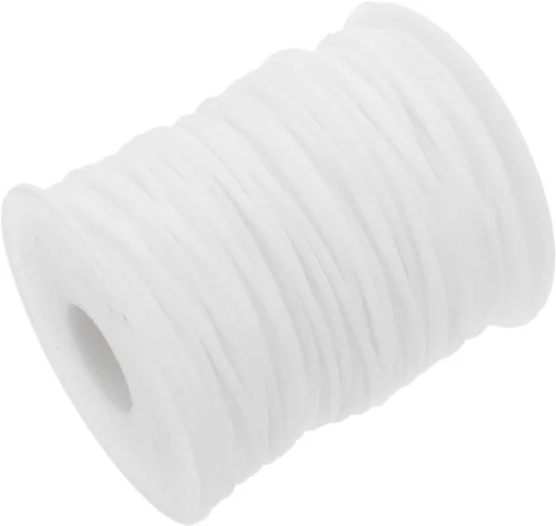 EXCEART 1 rollo de cuerda de goma hueca de tubo hueco cordón kit para llavero cuerda de cuentas pulseras de la amistad joyería DIY cuerda elástica