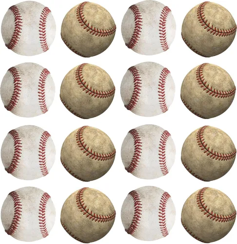 Pegatinas extraíbles de pelotas de béisbol, lindos corazones, para sala de juegos, vinilo para guardería, letras que dicen, arte de pared, letrero