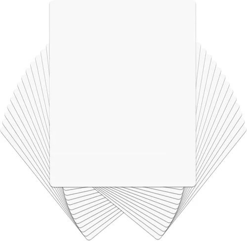 HERKKA - Tableros portátiles de borrado en seco, paquete de 32 tableros de regazo de borrado en seco de doble cara de 9 x 12.5 pulgadas, pequeñas