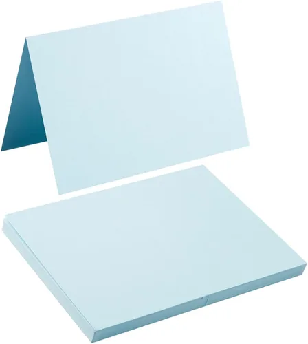 Miniatura 8 de 50 paquetes de tarjetas en blanco Cartulina plegada Tarjetas de agradecimiento en blanco para invitaciones, boda, tarjetas de felicitación, todas