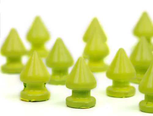 Miniatura 6 de RUBYCA 100 juegos de clavos y tachuelas de metal para árbol de 0.472 in con parte trasera metálica para bricolaje punk, cuero artesanal azul