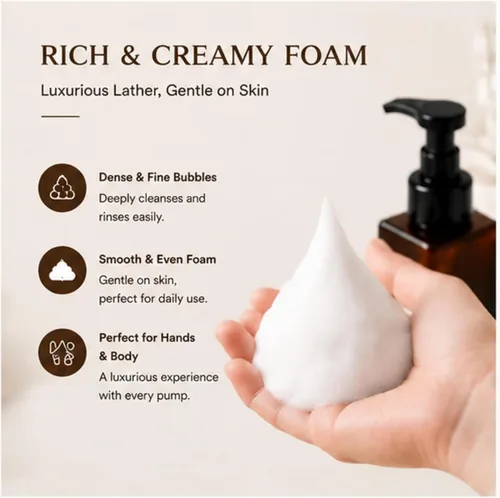 Miniatura 3 de Foaming Soap Dispenser 4 Pack, 15oz/450ml Brown Foam Soap Pump Bottles, Refillable Bathroom Soap Dispenser with Rich Foam Pump for Kitchen Sink