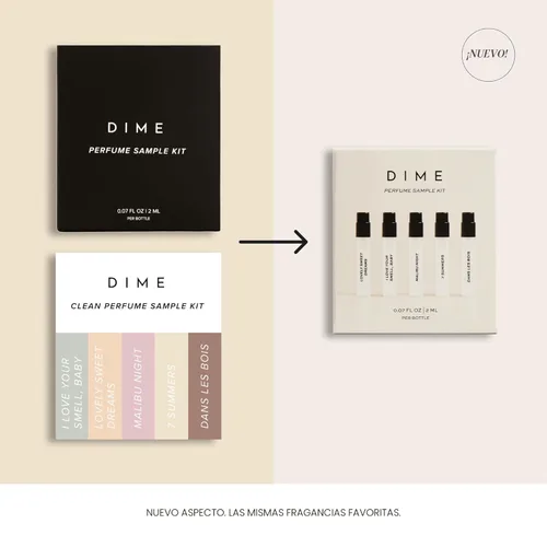 Miniatura 3 de Muestra de Perfume DIME Beauty, Hipoalergénico, Perfumes Limpios, Eau de Toilette Para Mujer (Set de 5, 2 ml)