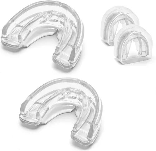 Miniatura 6 de Coolrunner Protector bucal de doble apoyo, protector bucal deportivo para jóvenes, protector bucal para jóvenes para protección de dientes