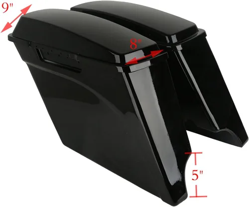 Miniatura 3 de XMT-MOTO Alforjas rígidas extendidas de 5 pulgadas para modelos Harley Touring FLT FLHT FLHTCU FLHRC Road King Road Glide Street Glide Electra Glide