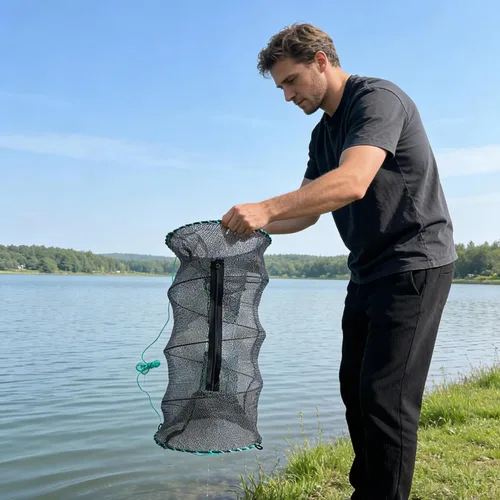 Miniatura 4 de Fishing Bait Trap,Foldable Minnow Trap,Crab Trap,Fishing Net,Bait Cage for Crabs Minnow Lobster Shrimp Crawfish