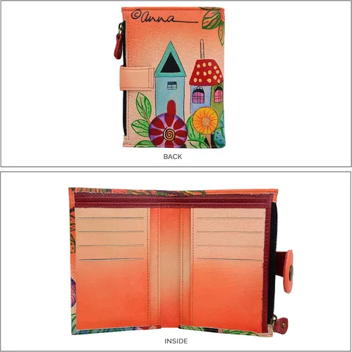 Miniatura 65 de Anna by Anuschka Cartera de mujer pintada a mano de cuero genuino para mujer