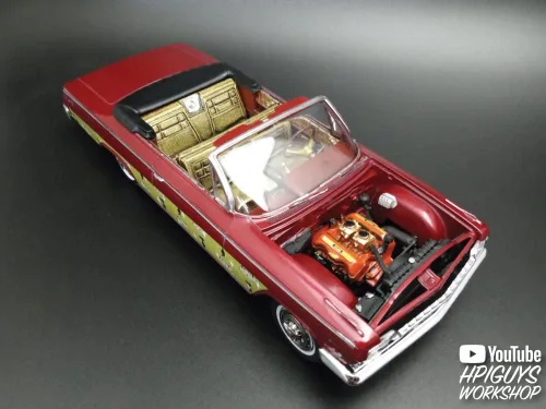 Miniatura 7 de AMT 1962 Chevy Impala Convertible 1:25 Modelo Kit