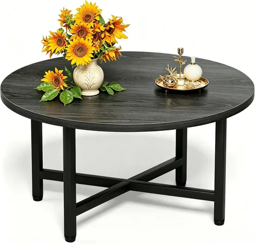 Miniatura 19 de Mesa auxiliar pequeña, mesa baja con patas de madera maciza, mesa auxiliar ovalada de 23.6 pulgadas, mesa auxiliar auxiliar de pie para sentarse