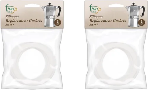 Miniatura 8 de Fino Junta de repuesto para cafetera espresso de 3 tazas, silicona, juego de 4