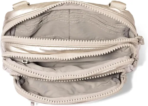 Miniatura 3 de Baggallini Bolso bandolera pequeño con triple cremallera para mujer