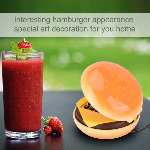 Miniatura 2 de Hamburger House Phone – Regalo novedoso de teléfono de hamburguesa para el hogar, restaurante, hotel, decoración de oficina