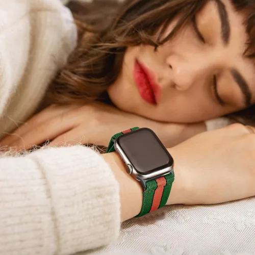 Miniatura 5 de Paquete de 4 correas elásticas Solo Loop compatibles con Apple Watch de 1.496 pulgadas, 1.575 pulgadas, 1.614 pulgadas, 1.654 pulgadas, 1.732