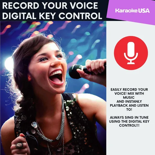 Miniatura 5 de Karaoke USA Sistema de karaoke portable GF839, color negro, talla única