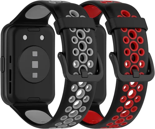 Lijinlan Paquete de 4 correas compatibles con Huawei Watch Fit 2 activas/clásicas/elegantes, correa deportiva de repuesto de silicona suave