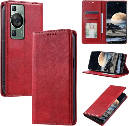 Miniatura 47 de Funda de cuero compatible con Google Pixel 7, compatible con Google Pixel 7 5G GVU6C GQML3 Flip Folio PU Funda de cuero negro