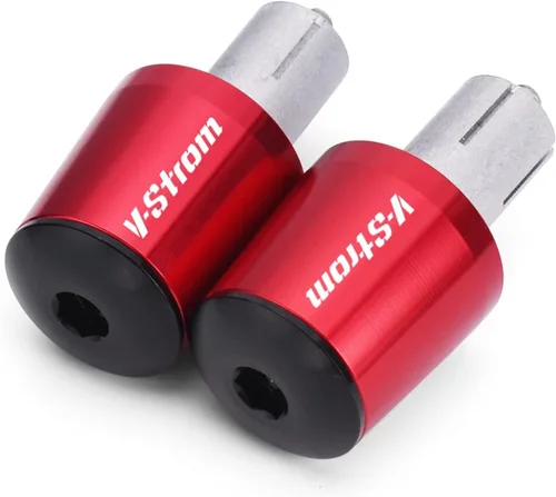 Miniatura 5 de Tapas de manillar de motocicleta para motocicleta, extremos de barra de enchufe, 0.866 in, aluminio CNC para Suzuki DL650 V-Strom 650 Vstrom Plata