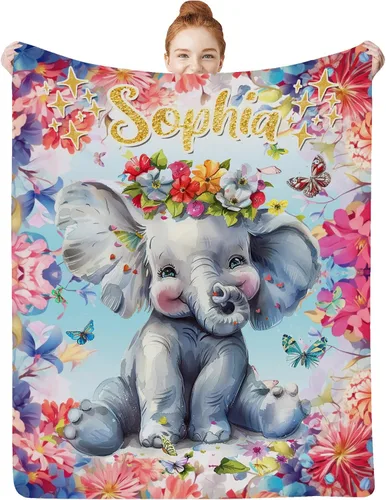 Miniatura 19 de Manta de bebé personalizada para niñas con nombre, manta de bebé personalizada con nombre, manta de envoltura floral para recién nacidos, niños