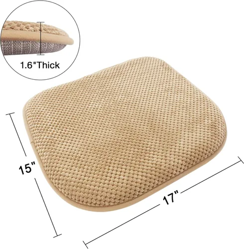 Miniatura 2 de Cojines Azules para Sillas de Comedor Antideslizantes de Espuma Cojines de Asiento de Cocina Lavables Suaves Gruesos Almohadillas de Patio Grandes