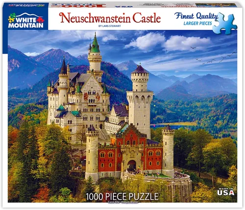 White Mountain Puzzles Neuschwanstein Castle - Rompecabezas de 1000 piezas, 144 meses a 1188 meses