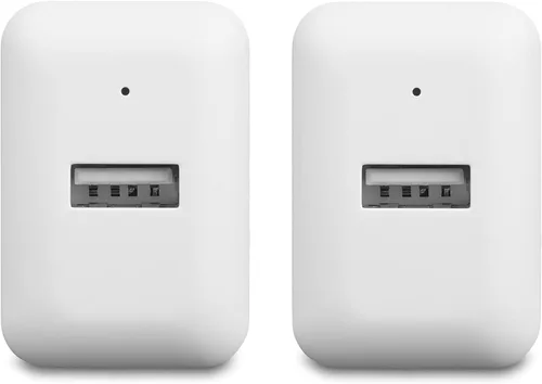 Miniatura 2 de Amazon Basics Cargador de pared USB-A de 12 W de un puerto (2.4A) para teléfonos (iPhone 15/14/13/12/11/X, Samsung y más), paquete de 2, blanco
