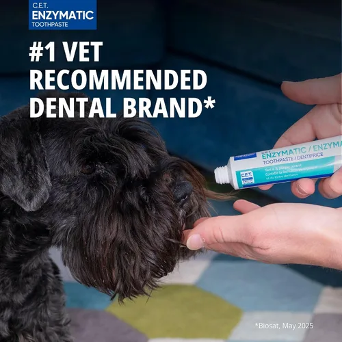 Miniatura 2 de Virbac C.E.T. Kit de higiene bucal para gatos y perros Juego de 3 piezas con cepillo de dientes de doble extremo, cepillo de dedos y sabor a aves