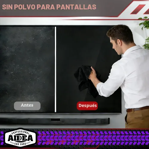 Miniatura 6 de AIDEA Paño de Limpieza de Microfibra Negro 10PK, Toallas de Microfibra para Autos, Paños de Lavado Premium, Paños para Limpiar Polvo Libres