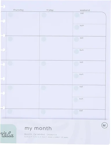 Miniatura 4 de Talia - Recambios para cuaderno con espiral (Páginas en blanco (negro), Junior (5.5 x 8.5 pulgadas))