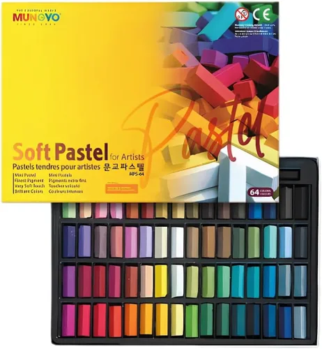 Miniatura 7 de Mungyo juego de 48 pasteles de colores surtidos, no tóxicos, tizas cuadradas