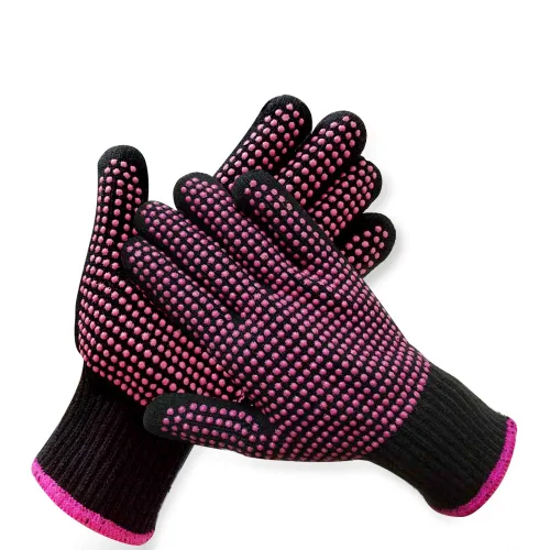 AFT90 2 guantes profesionales resistentes al calor para peinar el cabello, guantes de bloqueo de calor para rizar, plancha plana y herramientas de