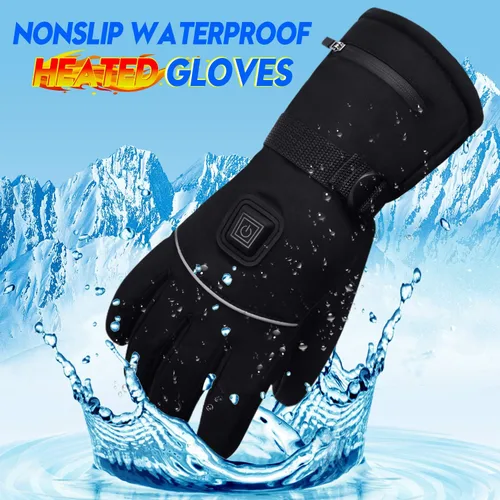 Miniatura 4 de Autocastle Guantes térmicos para mujeres y hombres, guantes de batería recargable de 7.4 V, guantes de calefacción eléctrica, lavables
